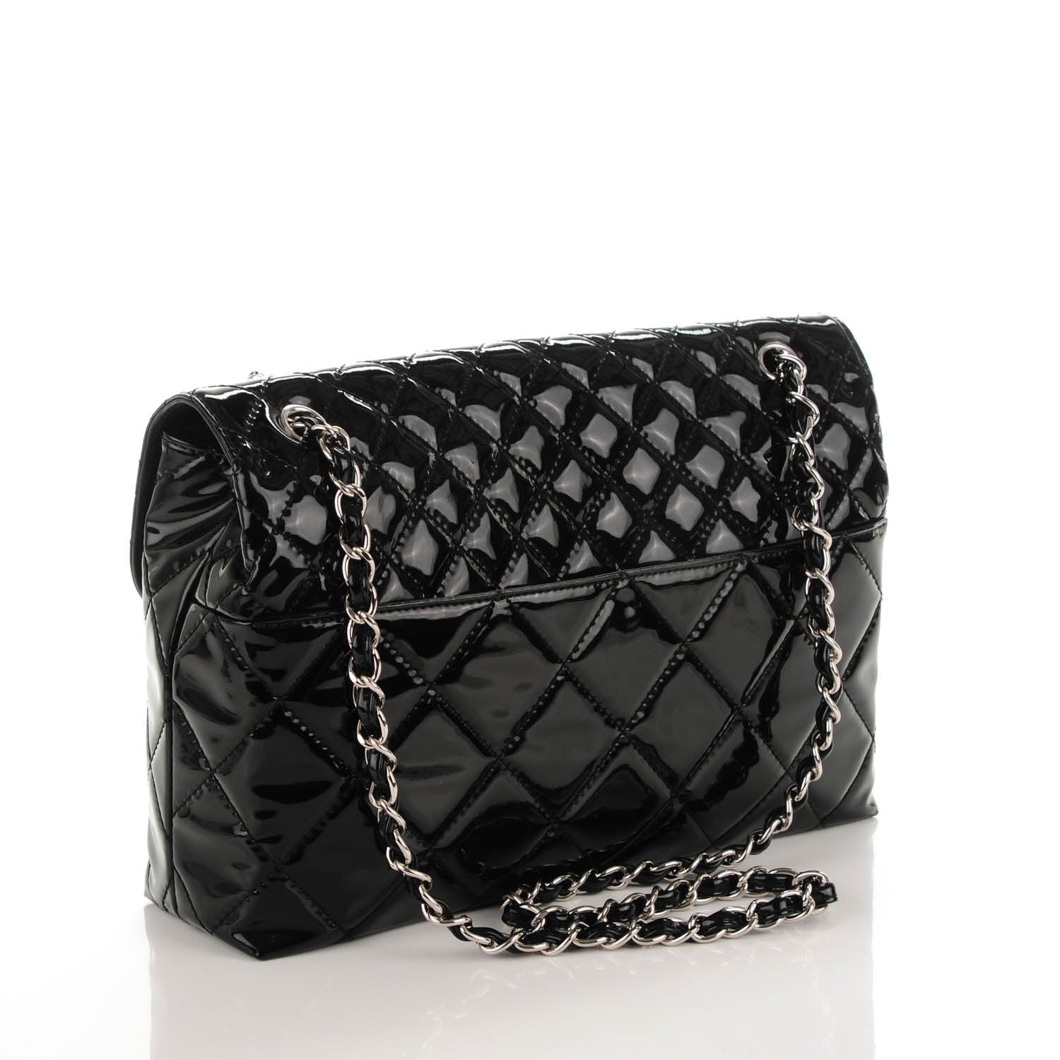 Chanel Vinyl Quilted In the Business Flap Bag Black 3 of 9