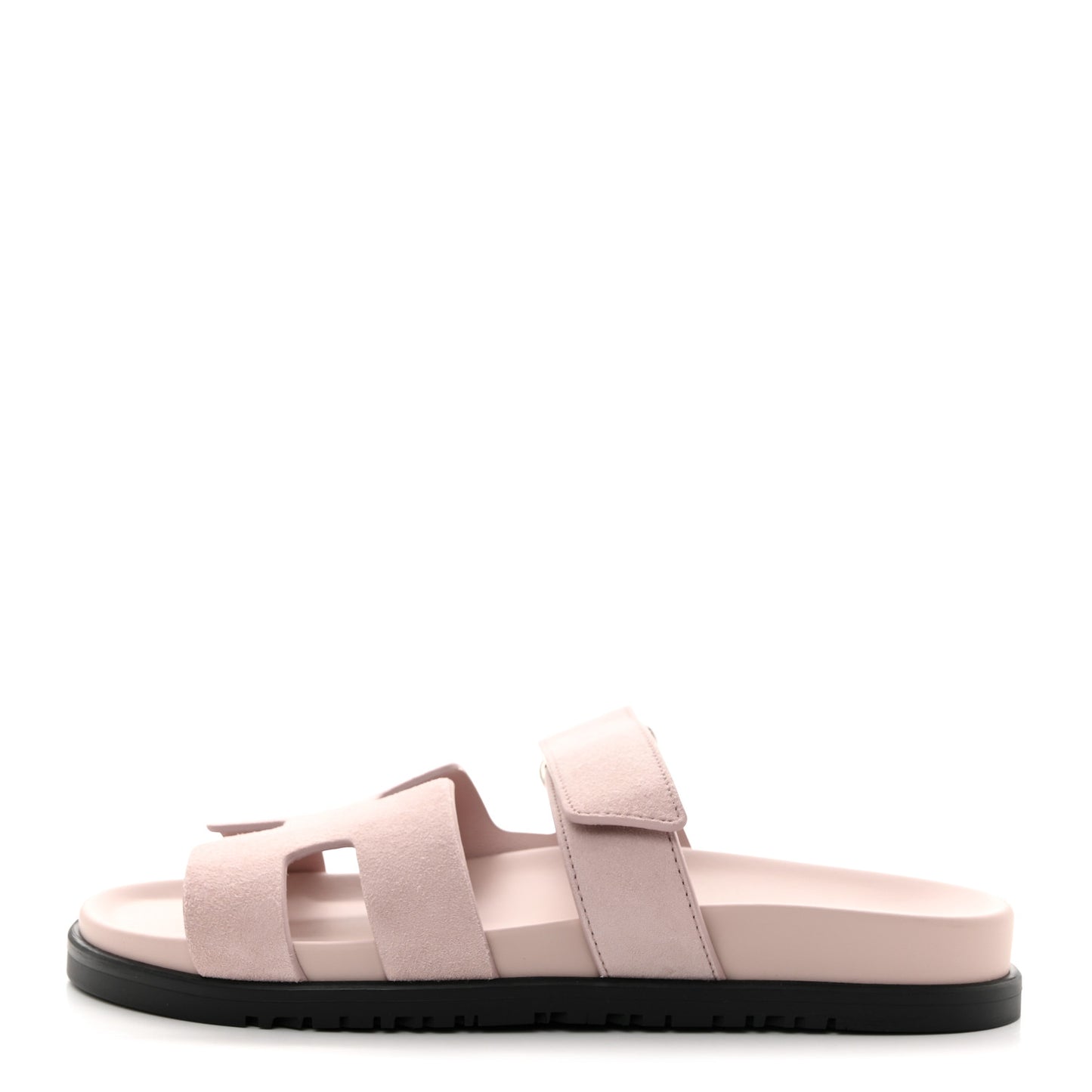 Suede Goatskin Womens Chypre Sandals 38.5 Rose Porcelaine