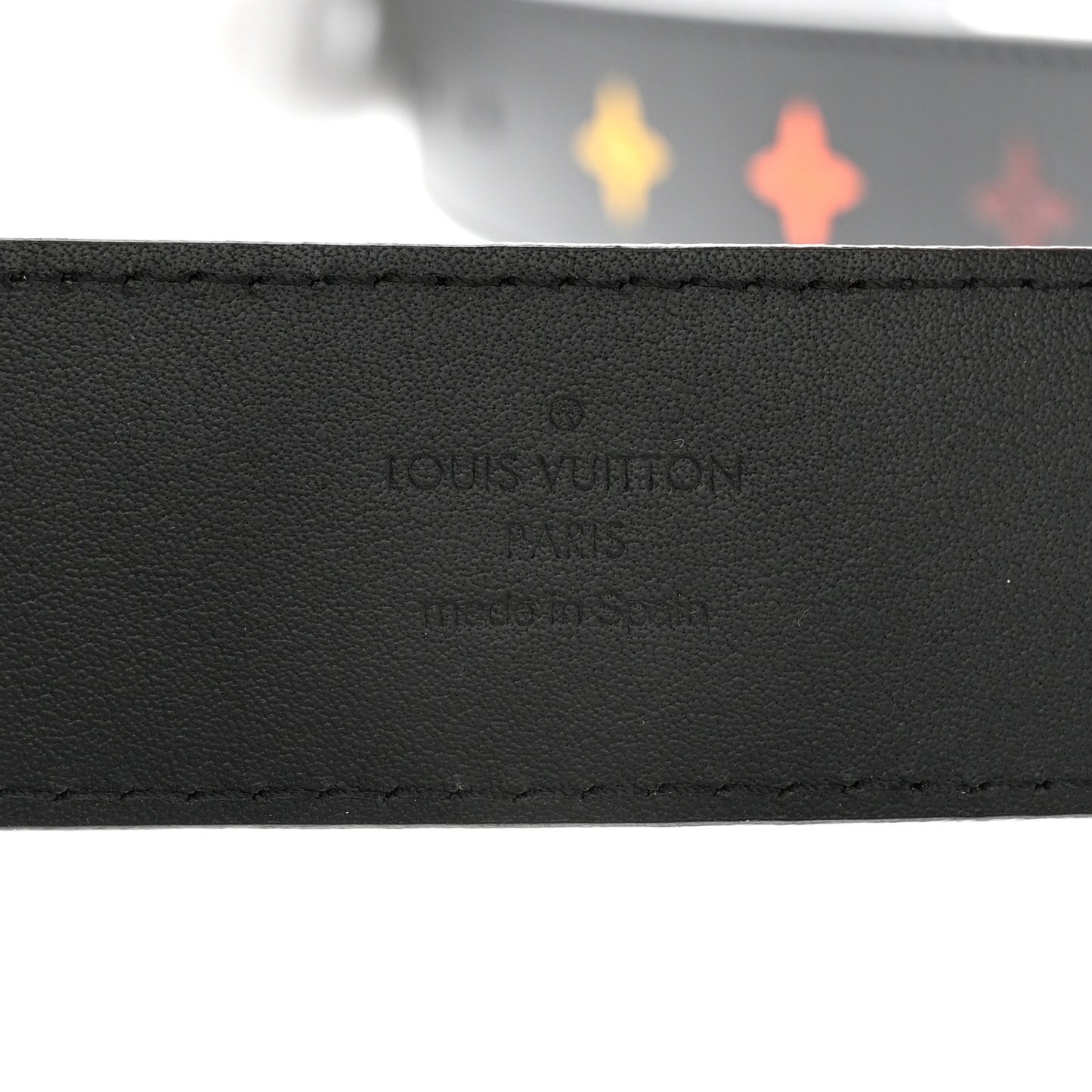 Calfskin 35mm LV New Wave Belt 80 32 Black
