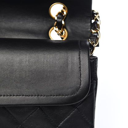 Chanel Lambskin Quilted Small Double Flap Black 10 of 15
