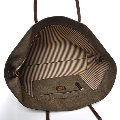Fendi Zucca Spalmati Medium Roll Tote Tobacco Moro 5 of 13