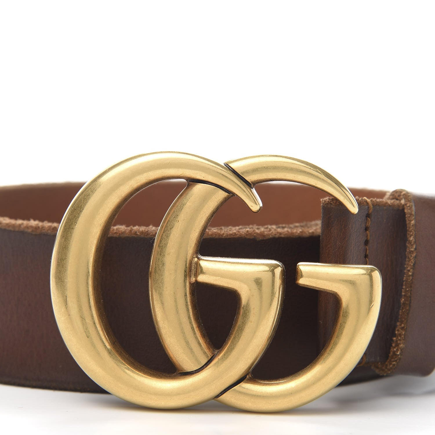Gucci Faded Calfskin Double G 40mm Belt 80 32 Cuir 6 of 6