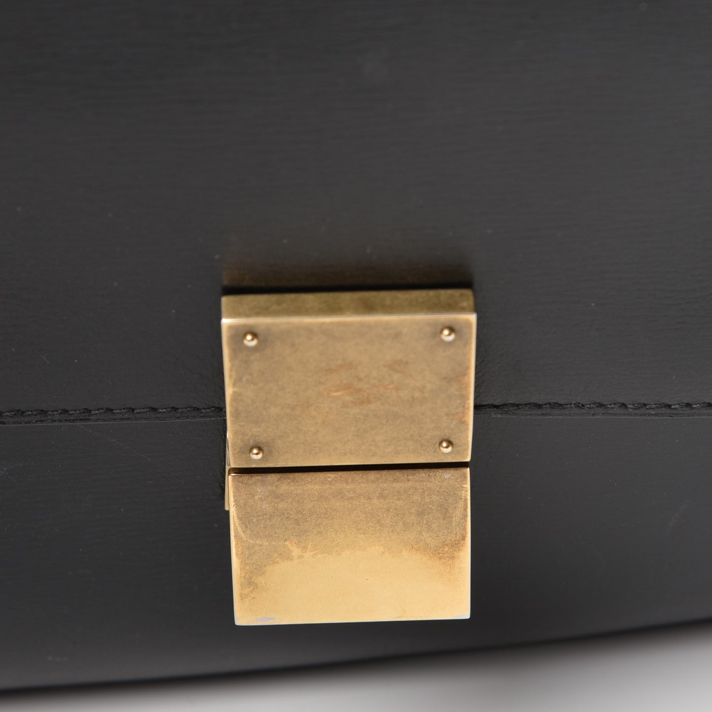 Liege Calfskin Large Classic Box Flap Bag Black