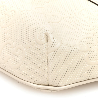 Gucci Calfskin GG Tennis Embossed Belt Bag Mystic White 9 of 9
