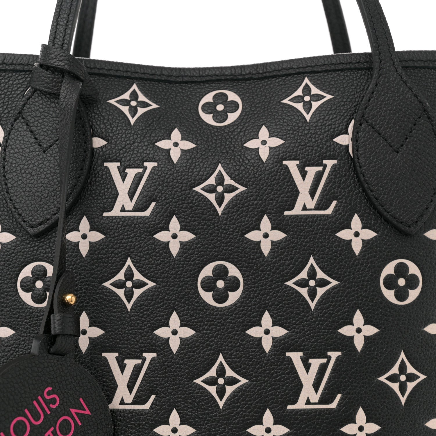 Louis Vuitton Empreinte Spring In The City Neverfull MM Black White Pink 8 of 11