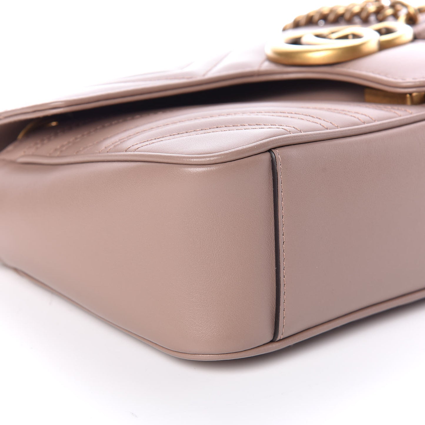 Calfskin Matelasse Small GG Marmont Shoulder Bag Porcelain Rose