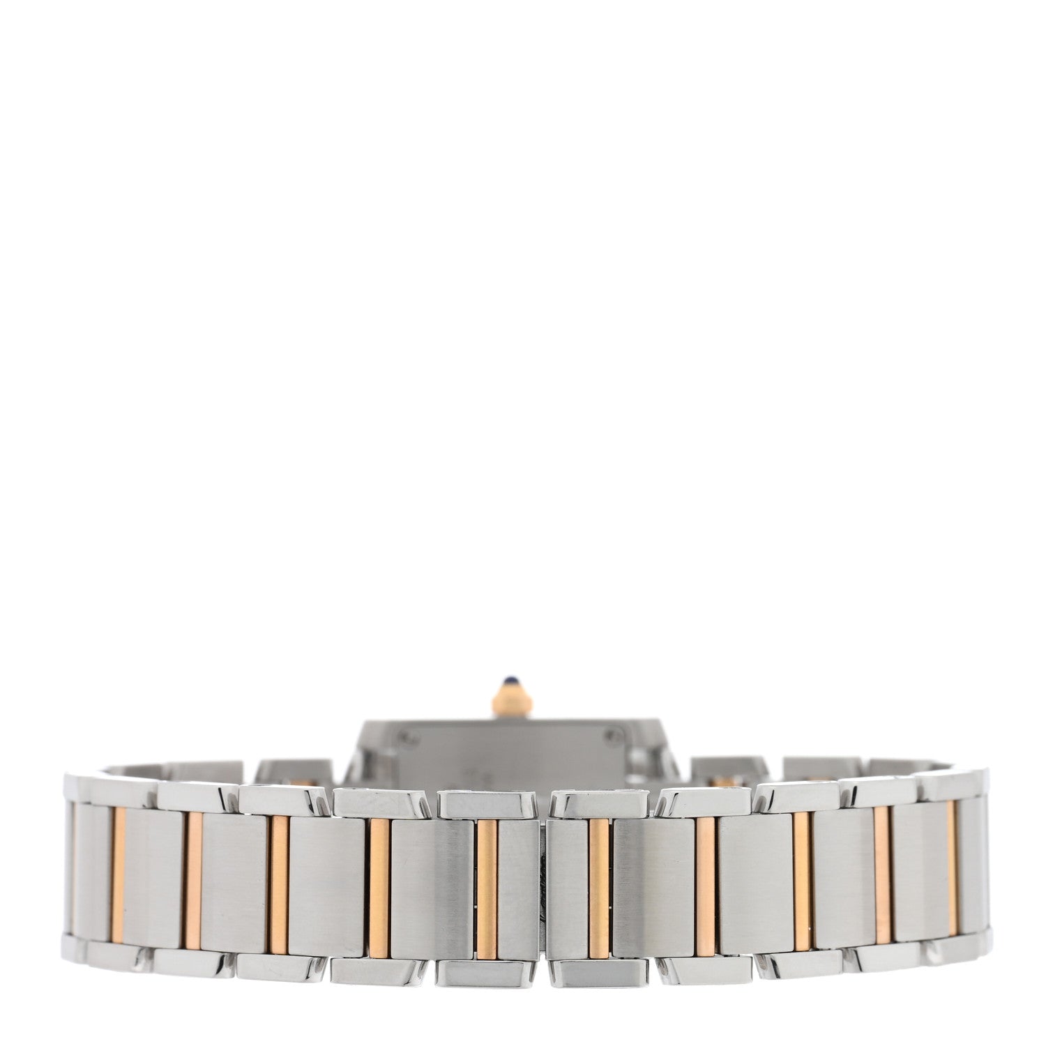 Cartier Stainless Steel 18K Pink Gold Mother of Pearl 20mm Tank Francaise Quartz Watch 3 of 5