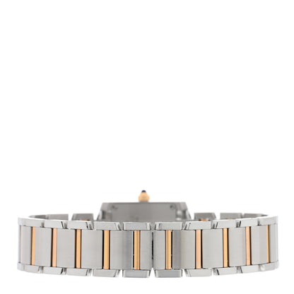 Cartier Stainless Steel 18K Pink Gold Mother of Pearl 20mm Tank Francaise Quartz Watch 3 of 5