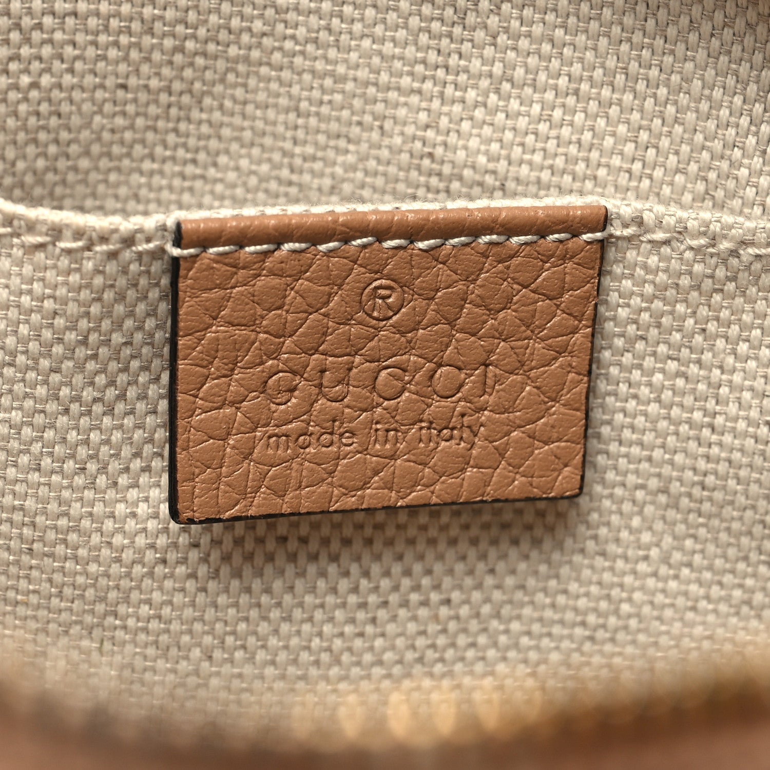 Gucci Pebbled Calfskin Small Soho Disco Bag Camelia 6 of 11