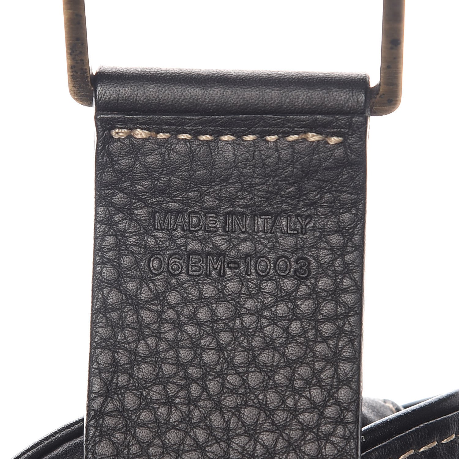 Christian Dior Grained Calfskin Saddle Belt Bag Black 9 of 9
