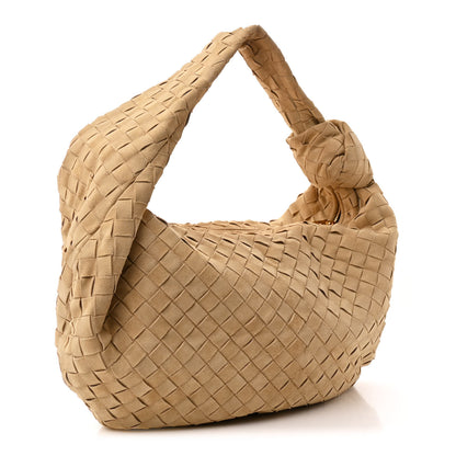 Bottega Veneta Suede Intrecciato Small Jodie Sand 3 of 10