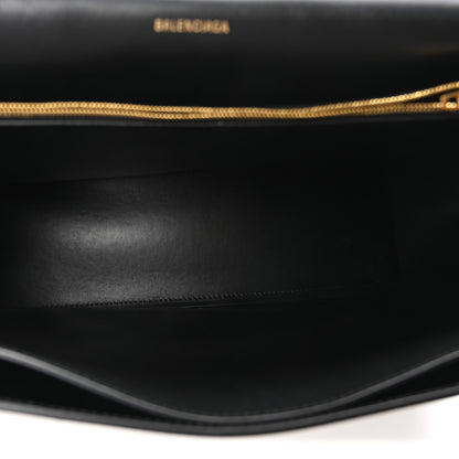 Balenciaga Paper Calfskin Large Crush Sling Bag Black 5 of 9