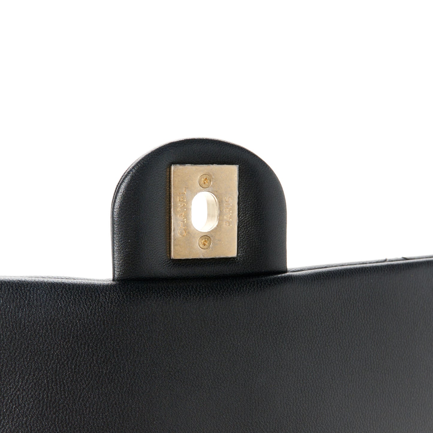 Lambskin Small A Real Catch Flap Bag Black