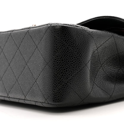 Chanel Caviar Quilted Jumbo Double Flap Black 10 of 11