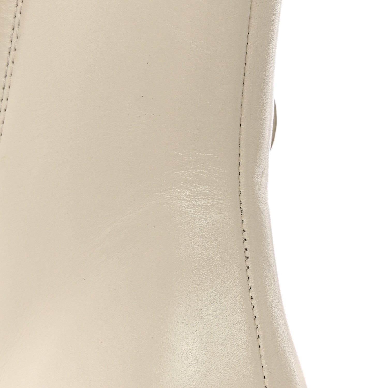Gucci Kensington Calfskin Nappa GG Supreme Monogram Womens Double Buckle Ankle Boots 36.5 Mystic White Beige 13 of 14