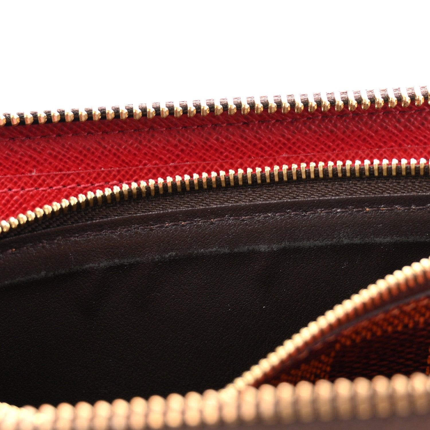 Louis Vuitton Damier Ebene Clemence Wallet Cherry 8 of 9