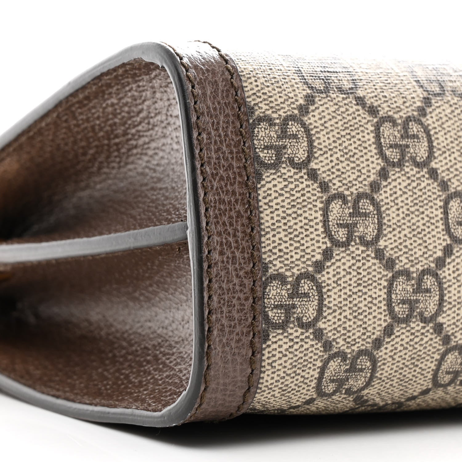 Gucci GG Supreme Monogram Web Small Ophidia Chain Shoulder Bag Brown 10 of 11