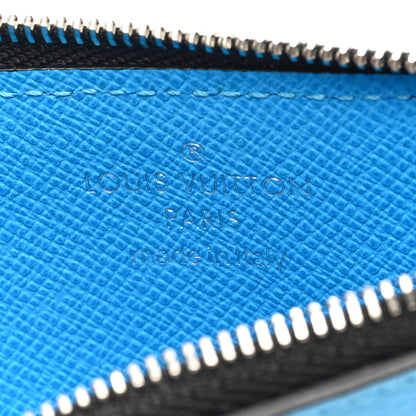 Louis Vuitton Taigarama Coin Card Holder Blue Lagoon 6 of 6