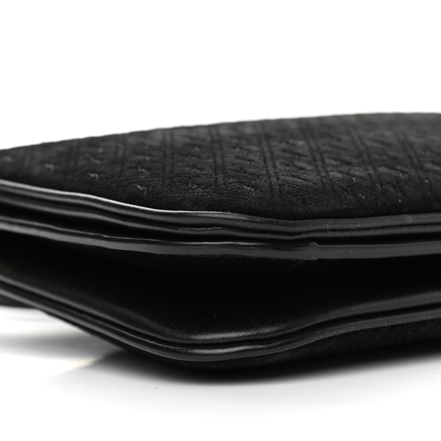 Saint Laurent Suede All-Over Monogram Crossbody Black 9 of 10