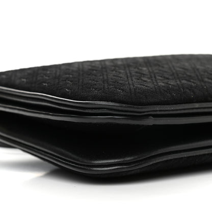 Saint Laurent Suede All-Over Monogram Crossbody Black 9 of 10