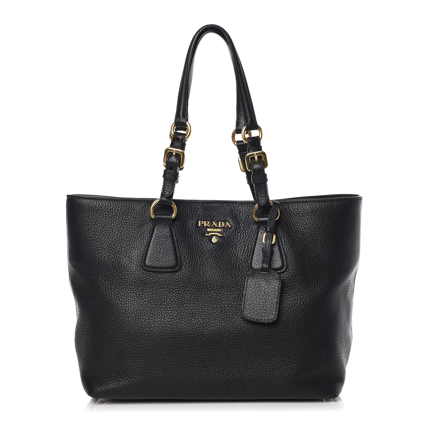 Vitello Daino Tote Black
