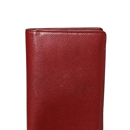Chanel Caviar Timeless CC Yen Wallet Red 9 of 10