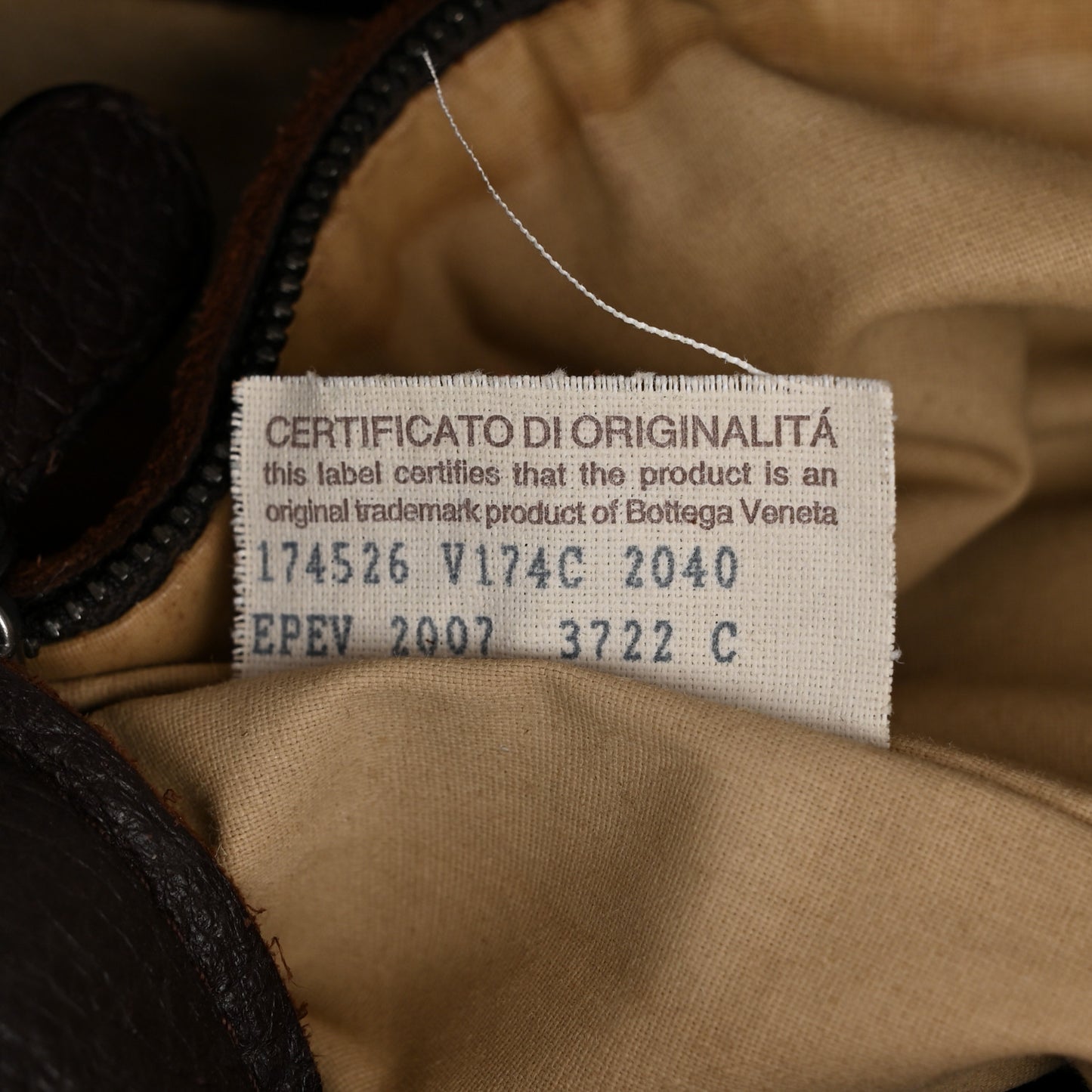 Cervo Intrecciato Shoulder Bag Ebano