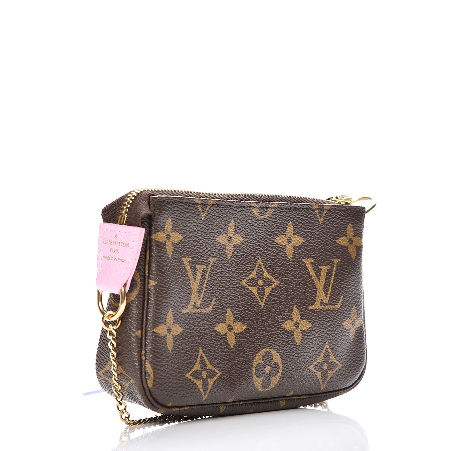 Monogram 2016 Christmas Animation Mini Pochette Accessories Rose Ballerine