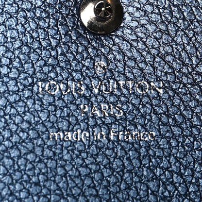 Louis Vuitton Metallic Monogram Business Card Holder Navy Nacre 6 of 7