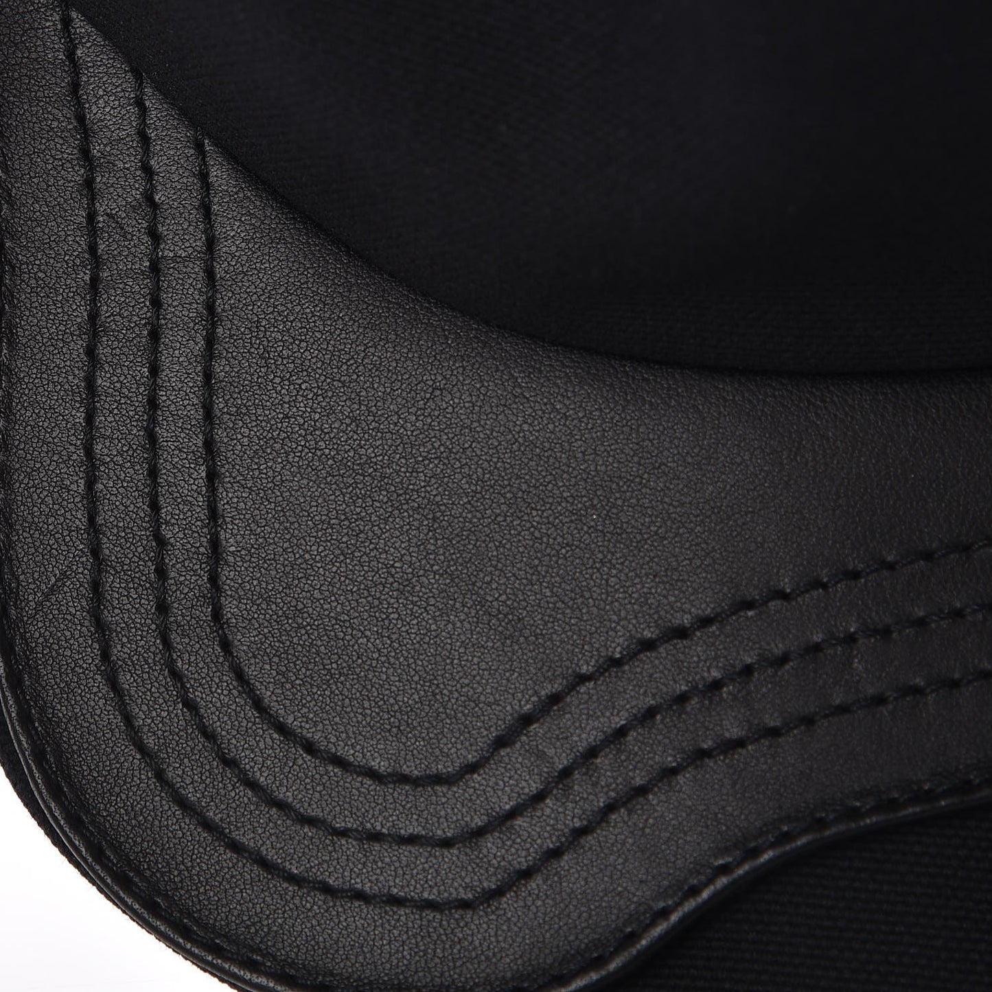Cotton CD Buckle Baseball Cap Black