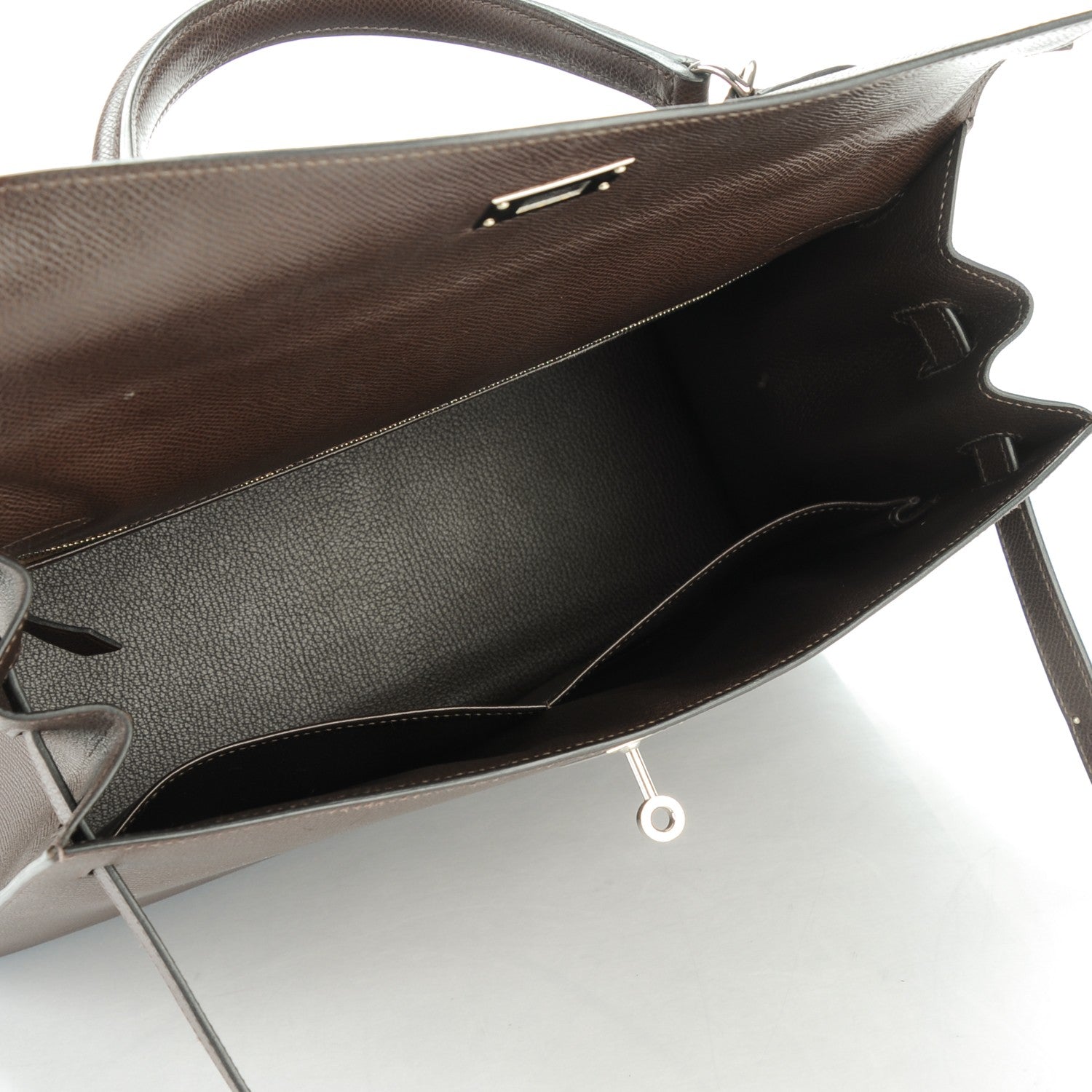 Hermes Epsom Kelly Sellier 35 Chocolat 7 of 22