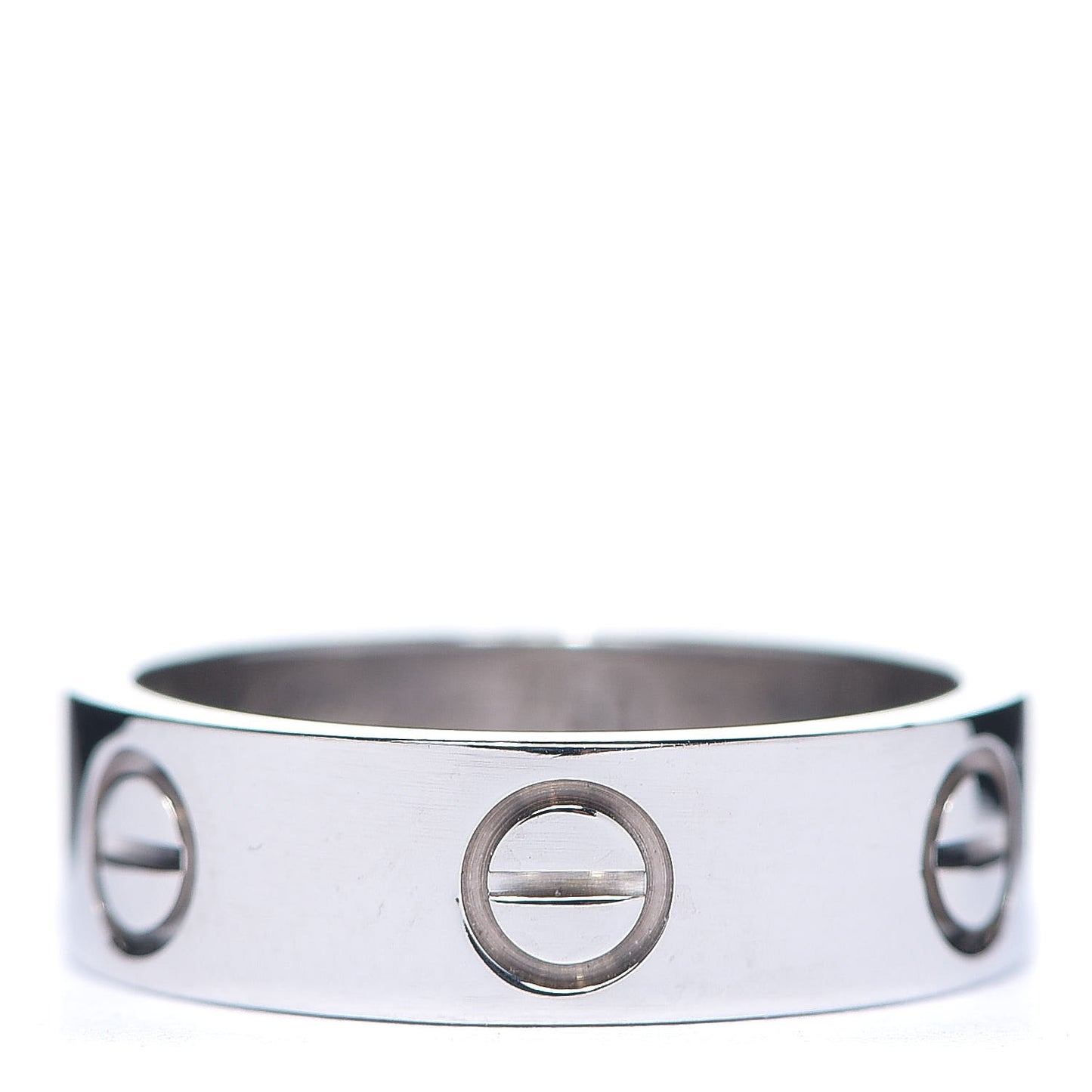 18K White Gold 5.5mm LOVE Ring 50 5.25