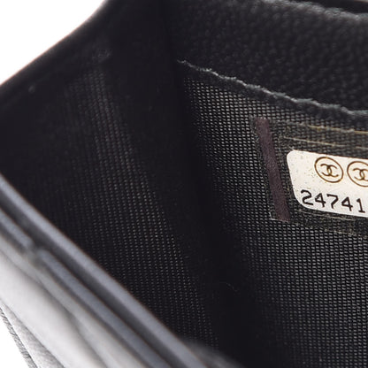 Chanel Calfskin Quilted Small Boy Flap Wallet Black 8 of 9