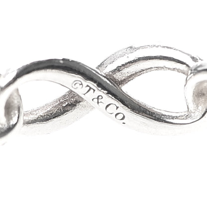 Tiffany Sterling Silver Narrow Infinity Band Ring 56 7.5 5 of 5
