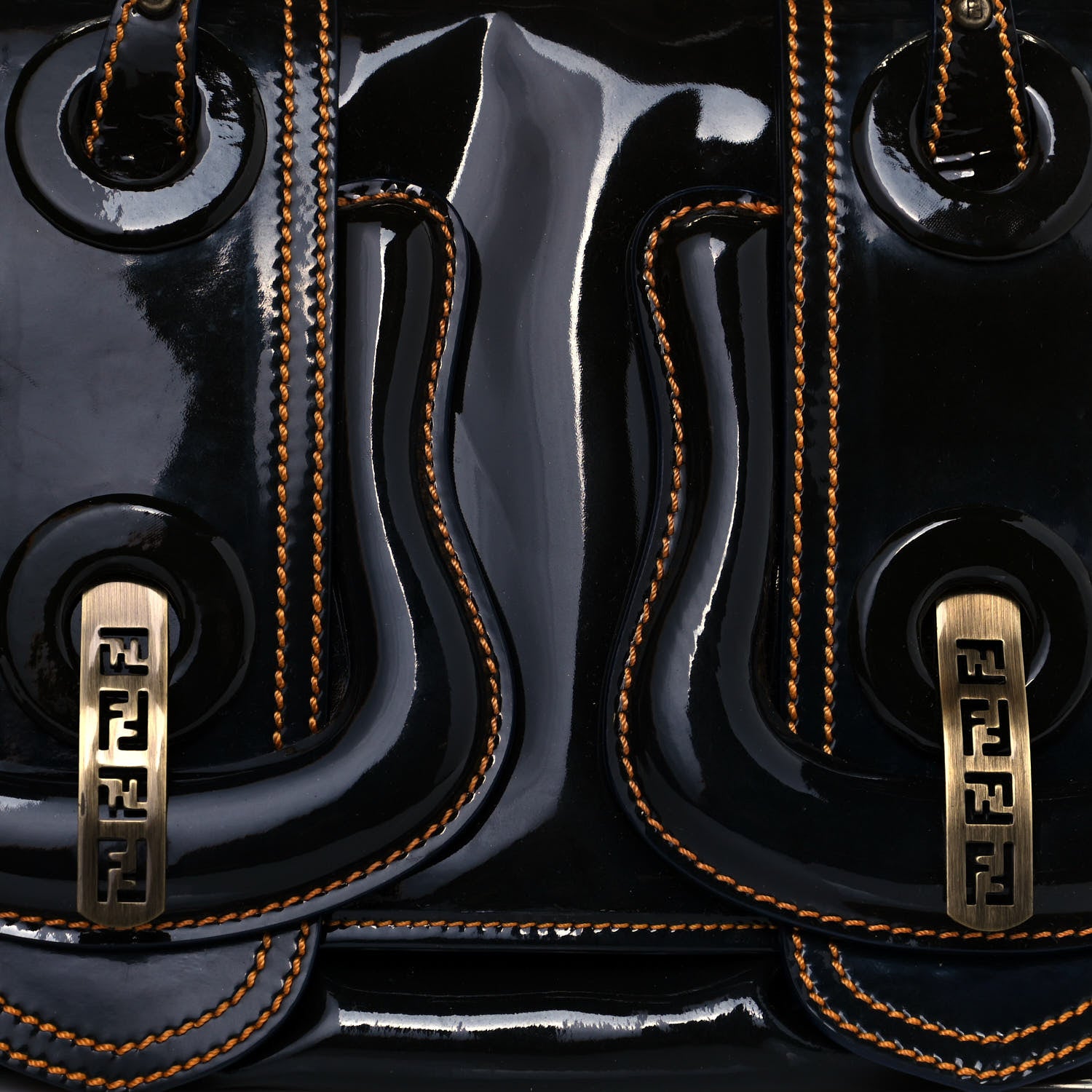 Fendi Patent B Bag Navy 8 of 15