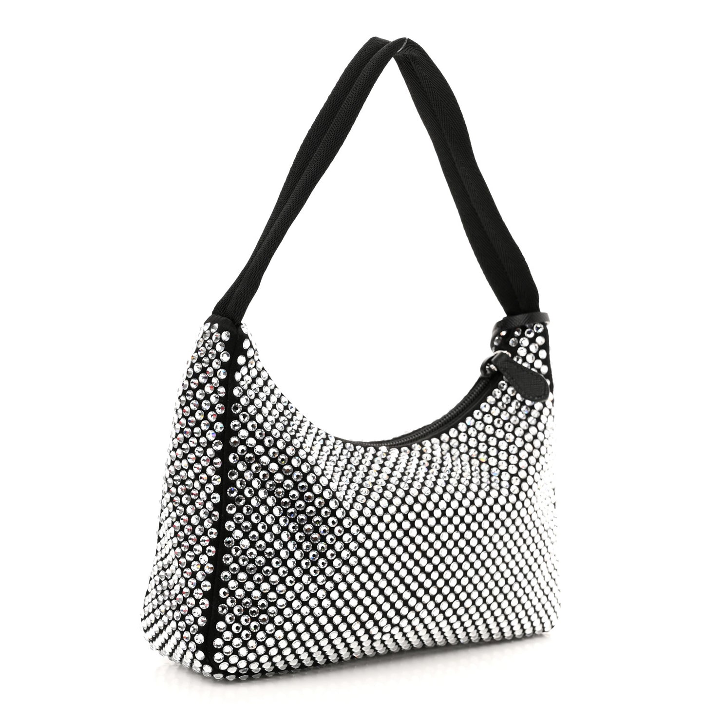 Satin Crystal Mini Re-Edition 2000 Bag Cristal
