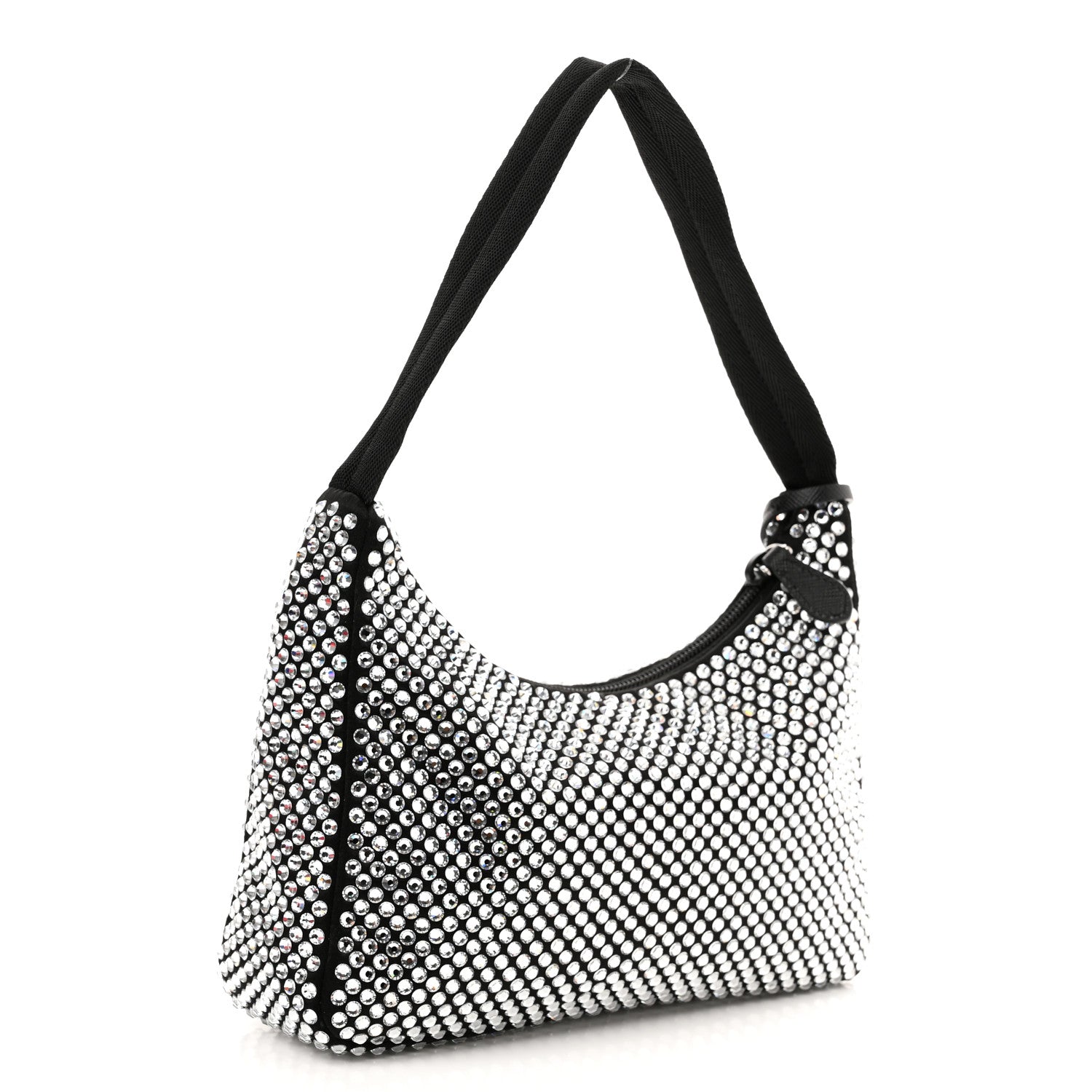 Prada Satin Crystal Mini Re-Edition 2000 Bag Cristal 3 of 10