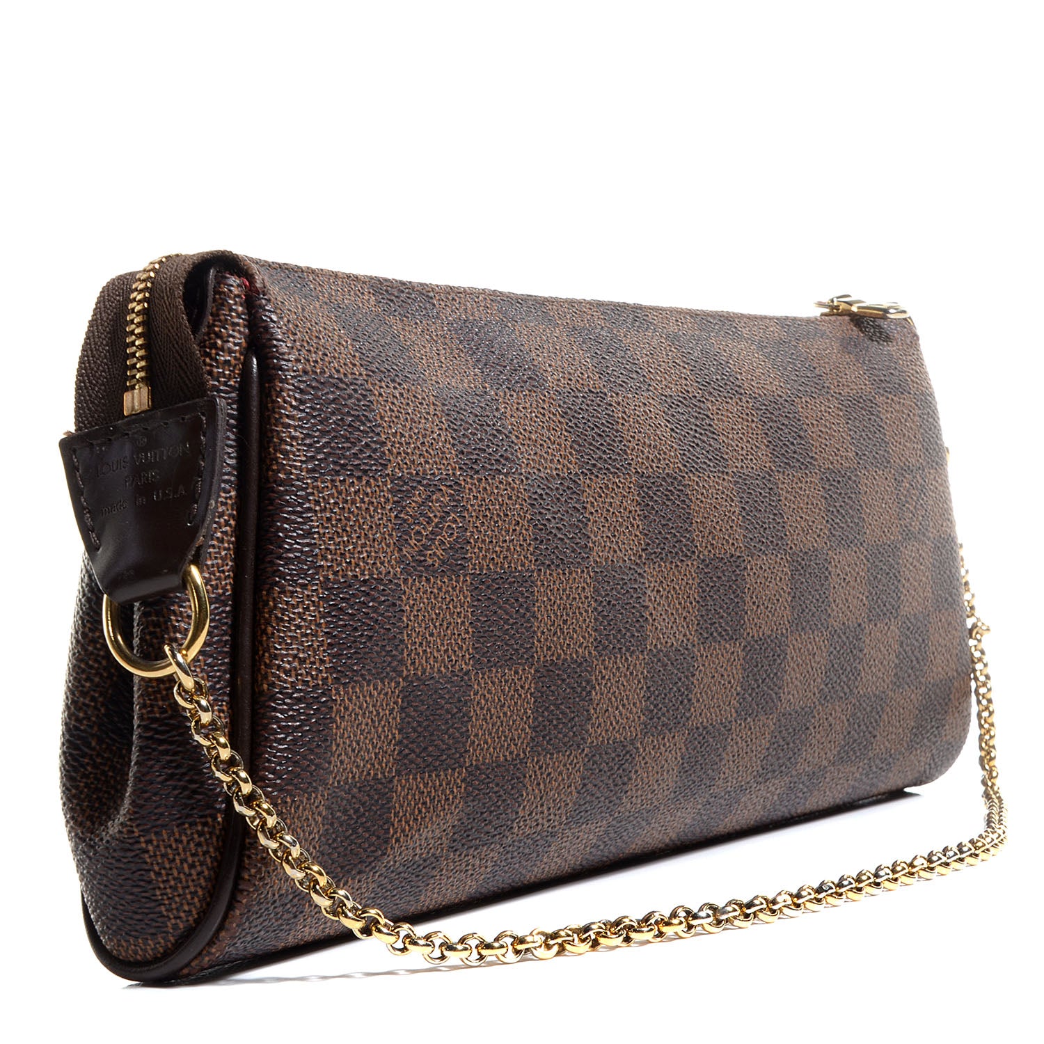 Louis Vuitton Damier Ebene Eva Clutch 3 of 7