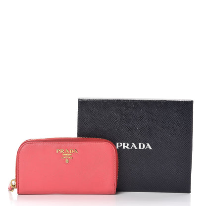 Prada Saffiano Metal Zip Around 6 Key Holder Ibisco 11 of 11