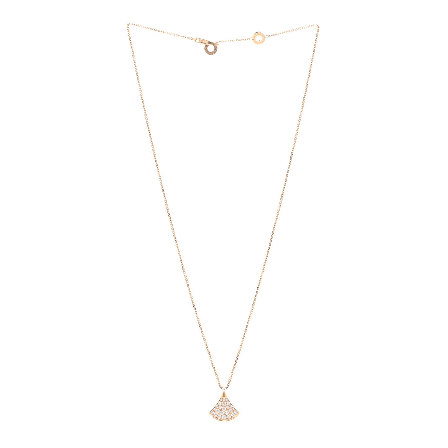 18K Rose Gold Diamond Divas' Dream Pave Pendant Necklace