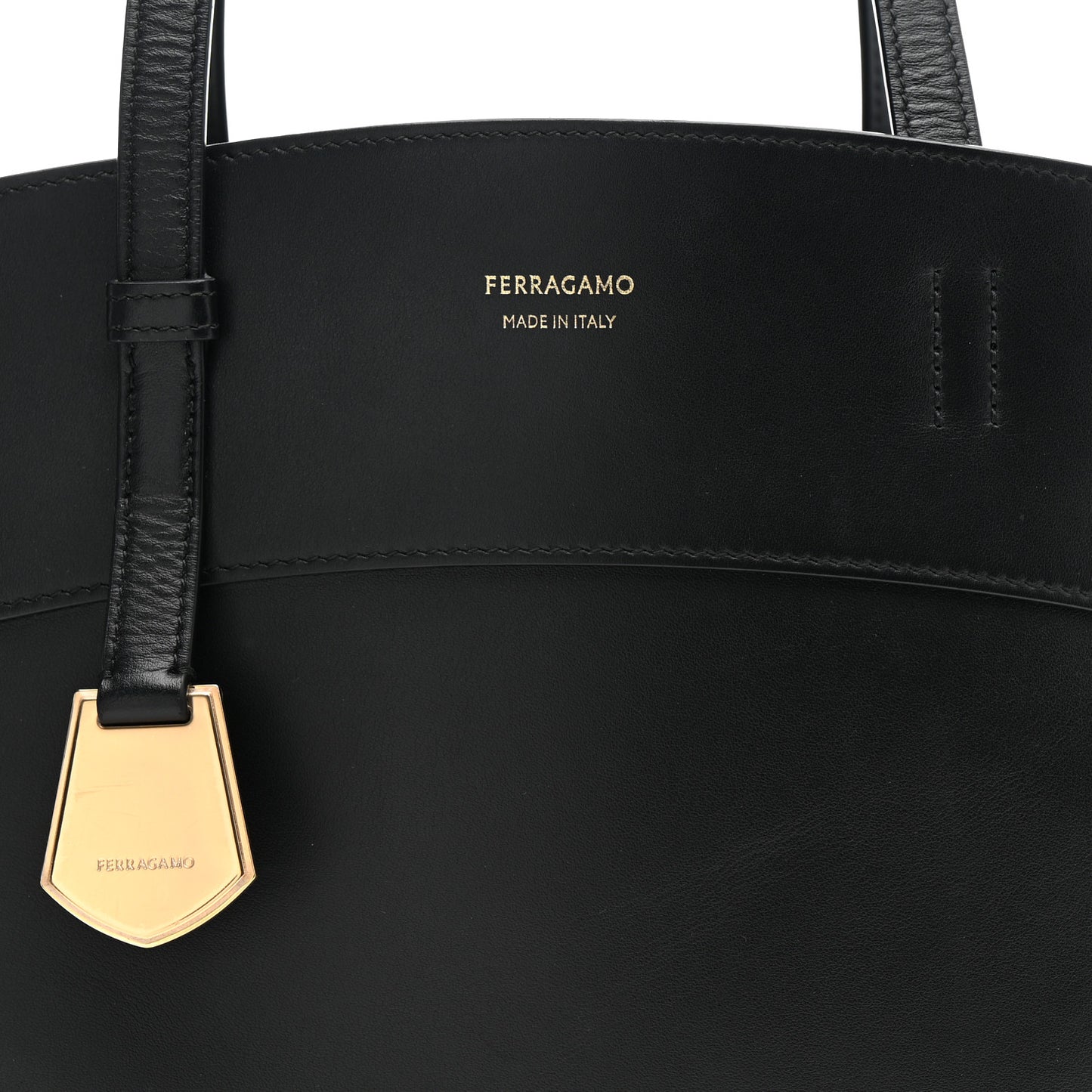 Calfskin Charming Tote Black