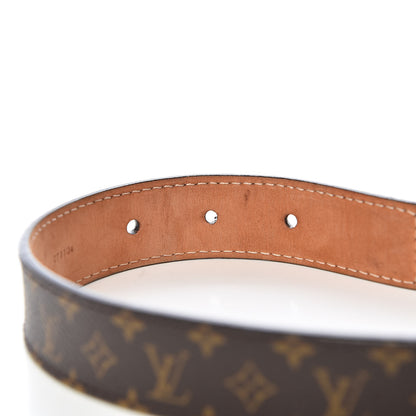 Louis Vuitton Mini Monogram 25mm LV Initiales Belt 85 34 7 of 8