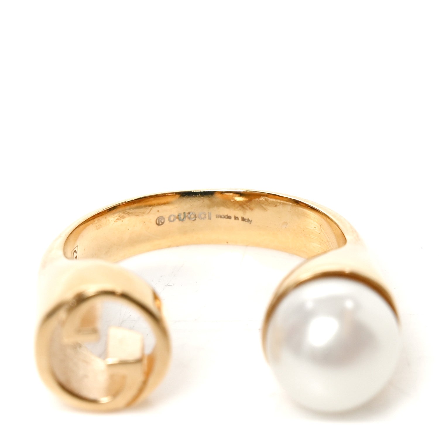 Gucci Metal Pearl GG Blondie Ring S Gold 4 of 5