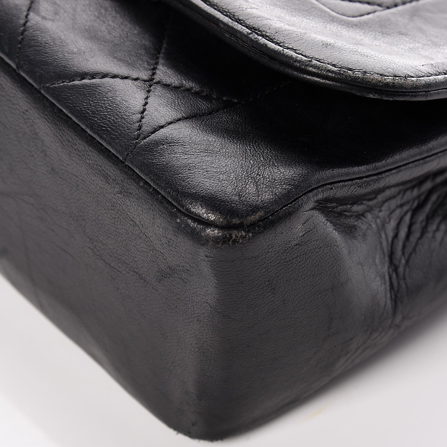 Chanel Lambskin Quilted Medium Single Flap Black 11 of 20