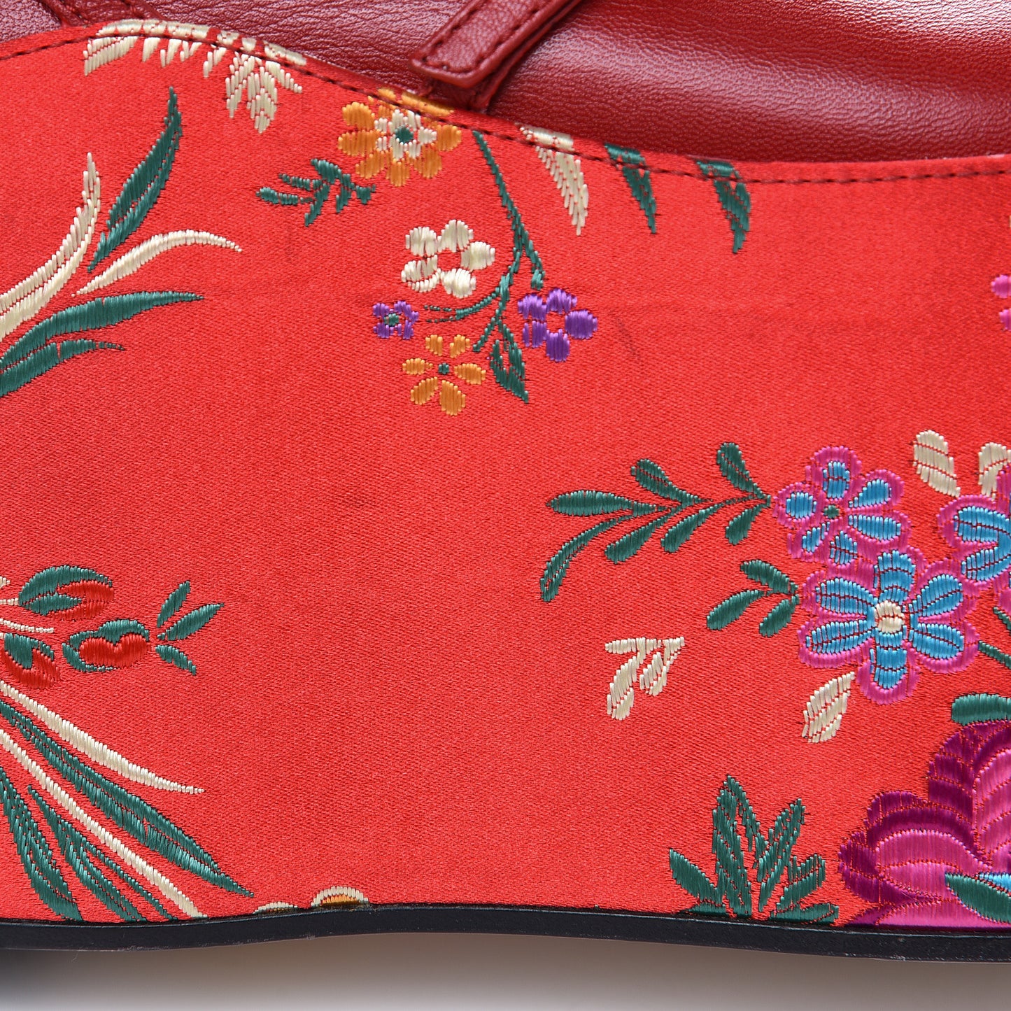 Malaga Kid Silk Hannelore Detachable Platform Slide 36.5 Hibiscus Red