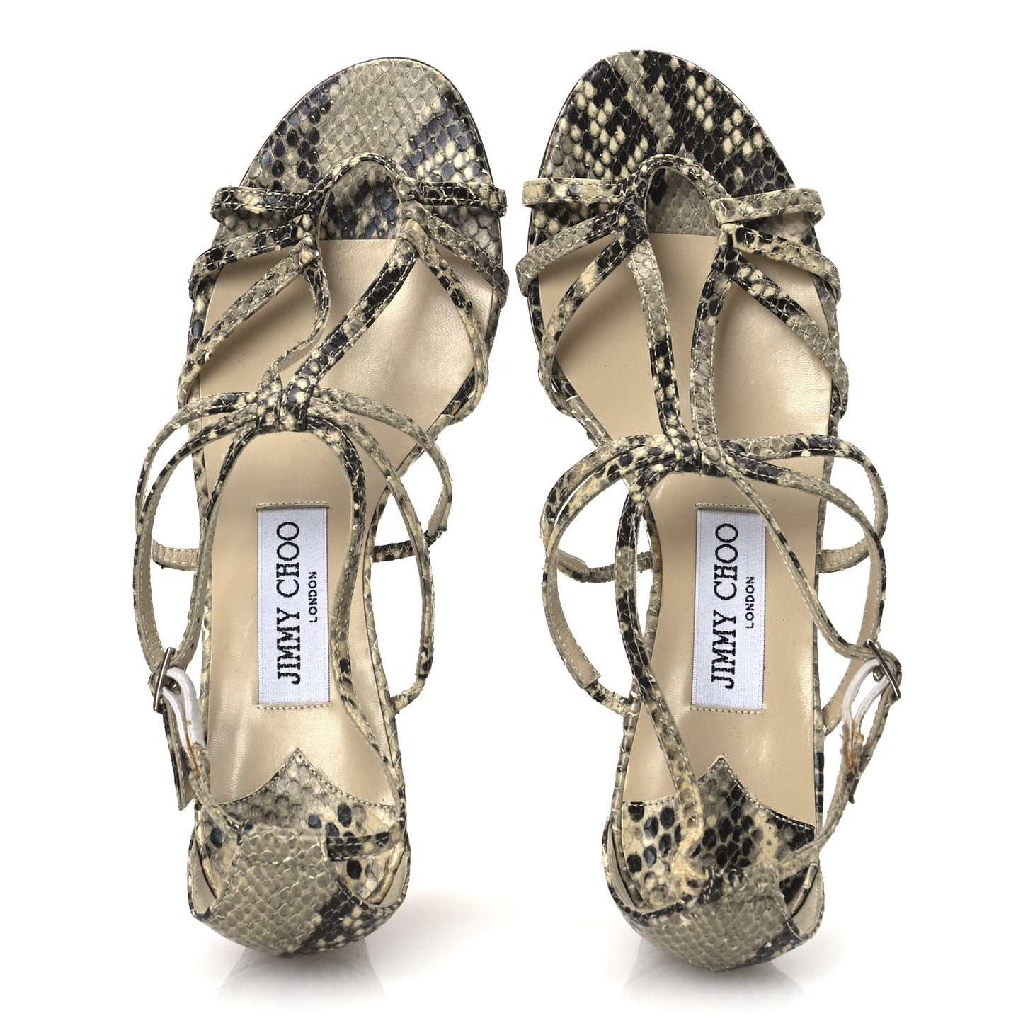 Snakeskin Sai 65 Sandals 37 Natural
