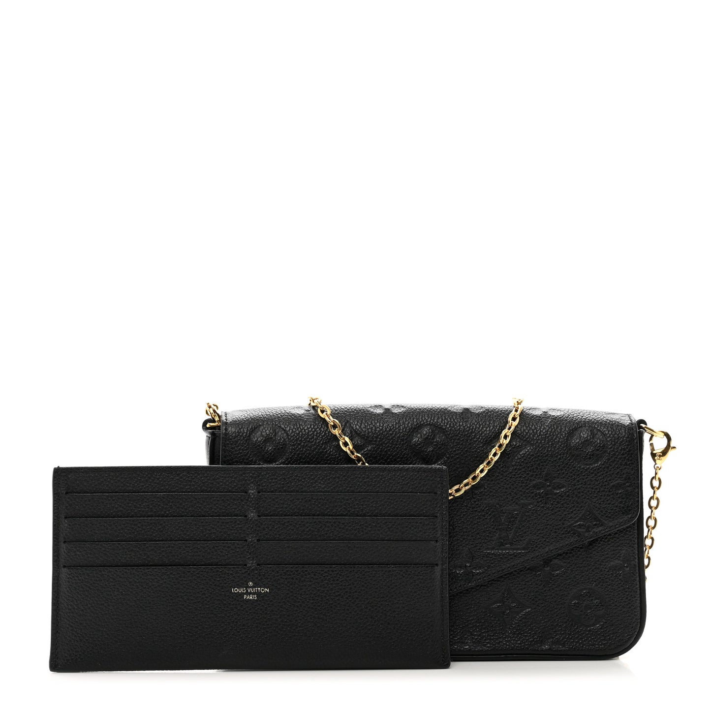 Empreinte Pochette Felicie Chain Wallet Black