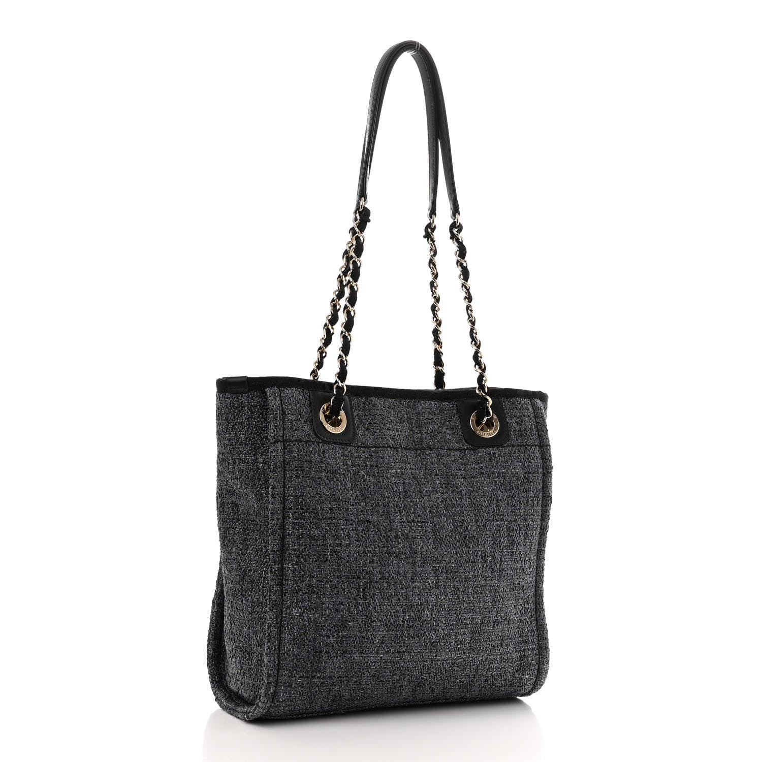 Chanel Mixed Fibers Mini Deauville Tote Black 3 of 10