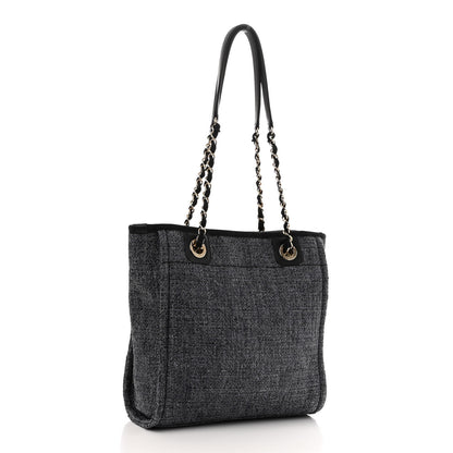 Chanel Mixed Fibers Mini Deauville Tote Black 3 of 10