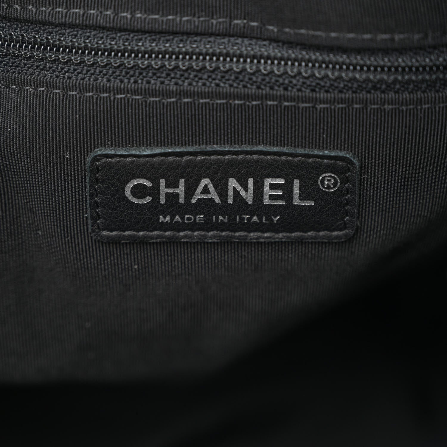 Chanel Lambskin Chevron Quilted Large Urban Spirit Drawstring Bag Black 6 of 11